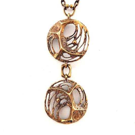 Bronze Necklace Spiderweb – Karl Laine, Sten & Laine