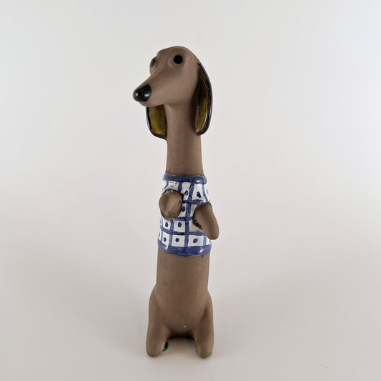 Dog with Sweater Sculpture – Dorothy Clough, Upsala-Ekeby, Sweden – 1960s
